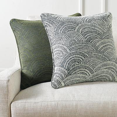 Trixie Noir Pillow Cover - Olive - Frontgate