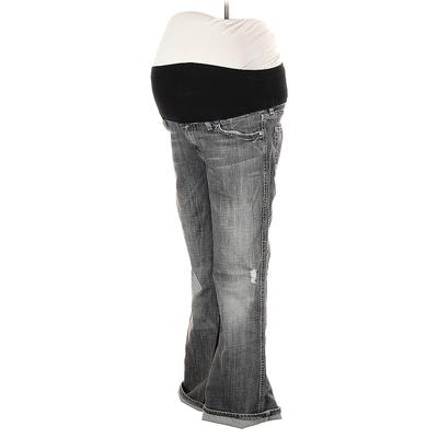 A Pea in the Pod Jeans - High Rise: Gray Bottoms - Women's Size Small Maternity