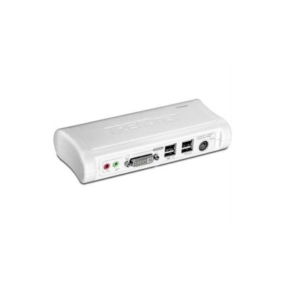 TRENDnet TK-204UK KVM Switch 2-Port DVI USB mit Audio Kit