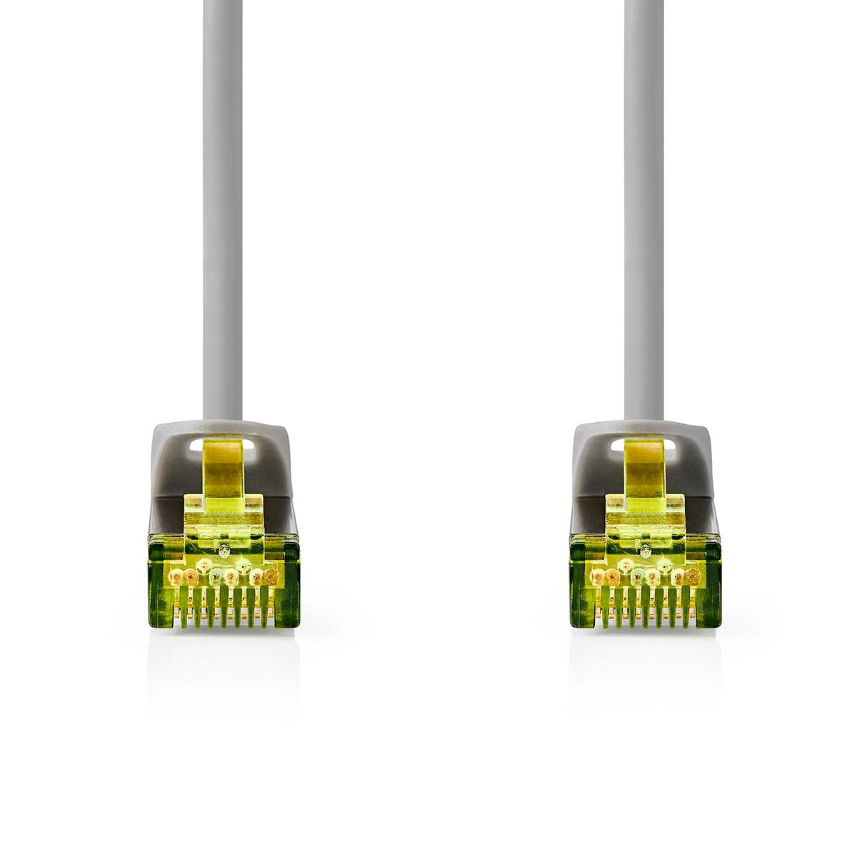 Nedis Cat 8.1-Netzwerkkabel - S/FTP - RJ45 Stecker - RJ45 Stecker - 2.00 m - Rund - LSZH - Grau - Label Image