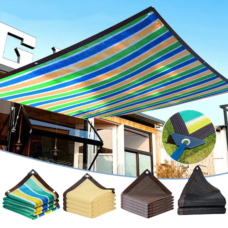 Filet pare-soleil marron pour jardin, protection solaire extérieure, abri de jardin, protection UV, filet pare-soleil pour abri de voiture 4x5m