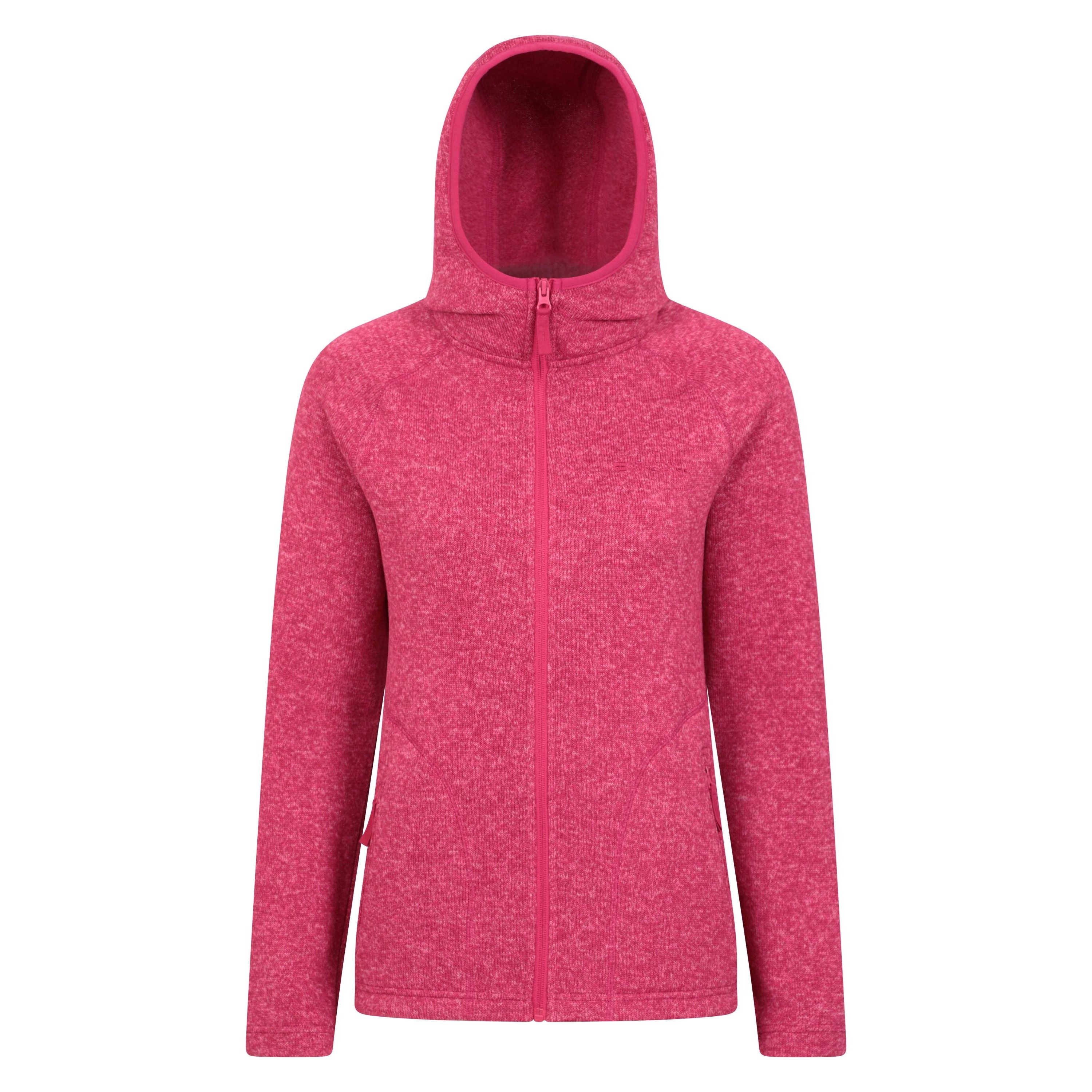 Mountain Warehouse - "Nevis" Hoodie mit durchgehendem Reißverschluss für Damen (Leuchtend Rosa) Image