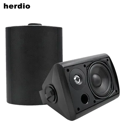 5.25 Inch 300W Indoor Outdoor Waterproof Dual Speakers Home Theater Wall Mount System For Garage