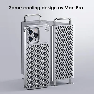 Aluminum Alloy Cooling Hollow Metal Case For iPhone 14 13 12 Pro Max 15Plus Fragrance Rimless Full