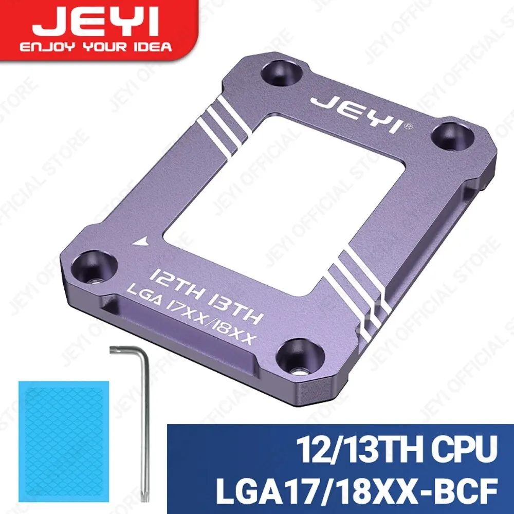 Jeyi 12. und 13. Generation CPU-Biege korrektur rahmen Aluminium feste Rückwand platine CPU-Kontakt rahmen buchse für Intel LGA-17XX 18xx CPU Image