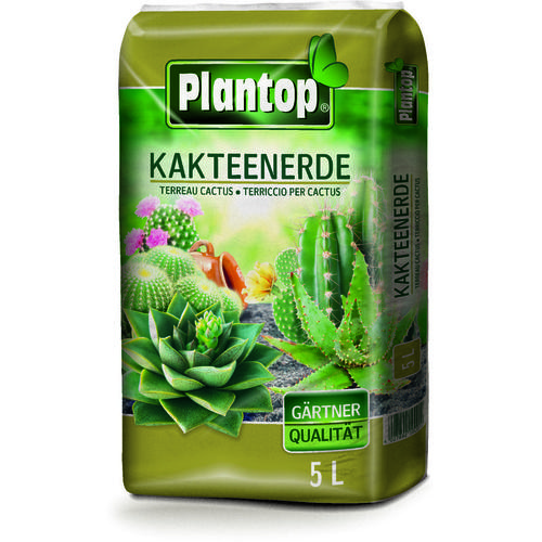 Kakteenerde, Gärtnerqualität, 5 Ltr - Plantop