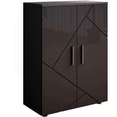 Vicco - Midischrank Irma, Anthrazit Hochglanz, 60 x 81 cm