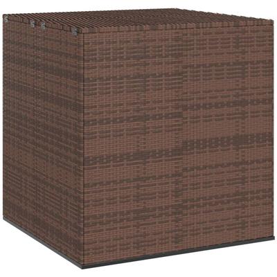 Garten-Kissenbox pe Rattan 100x97,5x104 cm Braun Vidaxl Image