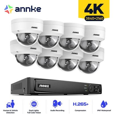 Videoüberwachungskit 8 kanäle 8MP 8KAMERAS intelligente dual light bewegungserkennung sicherheit