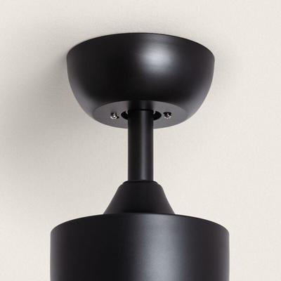 Techbrey - Deckenventilator Lautlos Flevers 132cm DC-Motor Schwarz Mit Licht, Fernbedienung, Wifi: Image