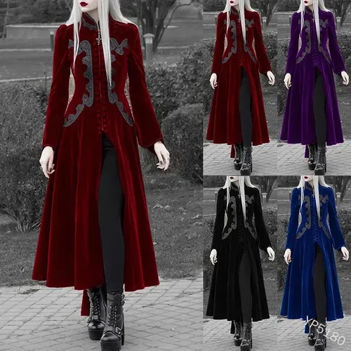 Cosplay manteau médiéval Renaissance victorienne femme veste Steampunk dentelle Costumes Vintage gothique smoking Halloween habiller fête