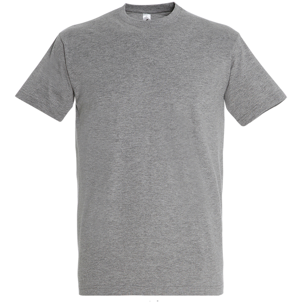 SOLS Mens Imperial Heavyweight Short Sleeve T-Shirt (Grau meliert) Image