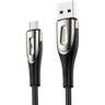 Cavo USB-A - microUSB 3A indicatore di carica, 2m, nero