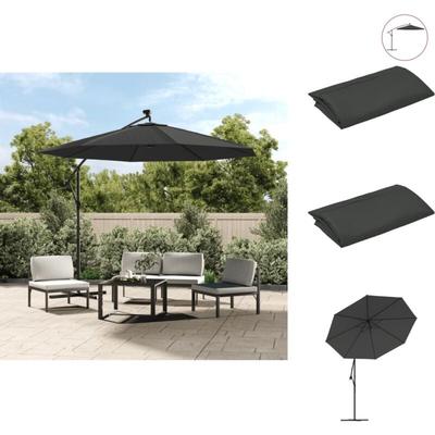 Vidaxl - Sonnenschirm-Stoffe - Living Ersatzbezug für Ampelschirm Anthrazit 350 cm Image