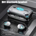 # Auricolari Bluetooth M41 Cuffie wireless Smart Touch Display digitale Auricolari audio stereo con aspirazione magnetica a luce colorata