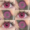 UYAAI lentilles de Contact de couleur 0 ~ 6.00 degrés avec Prescription 1 paire de lentilles de myopie Contact oculaire naturel lentilles roses de mode