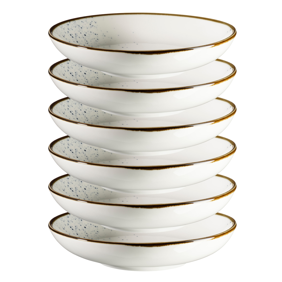 MÄSER Teller tief 21 cm Weiss mit blauen Punkten 6er Set, PINTAR Blaue Punkte, 594060 Image