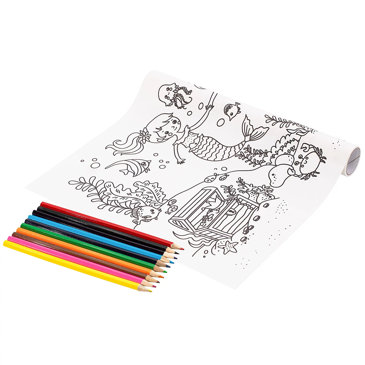 Ausmalrolle Meerjungfrauen, 30 x 200 cm Image