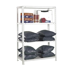 PROREGAL Schraubregal PANDA MID | HxBxT 150x90x40cm | Fachlast 75kg | Verzinkt | Schwerlastregal Lagerregal Garagenregal Image