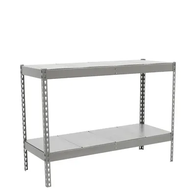 PROREGAL Schwerlastregal METAL BEAST TWO | HxBxT 90x150x60cm | 2 Ebenen | Fachlast 600kg | Verzinkt | Weitspannregal Werkstattregal Lagerregal Image
