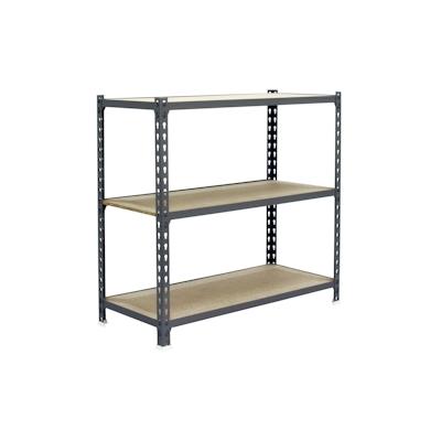 PROREGAL Schwerlastregal SMALL MULI | HxBxT 100x100x50cm | 3 Fachböden | Fachlast 150kg | Grau | Lagerregal Kellerregal Werkstattregal Fachbodenregal Image