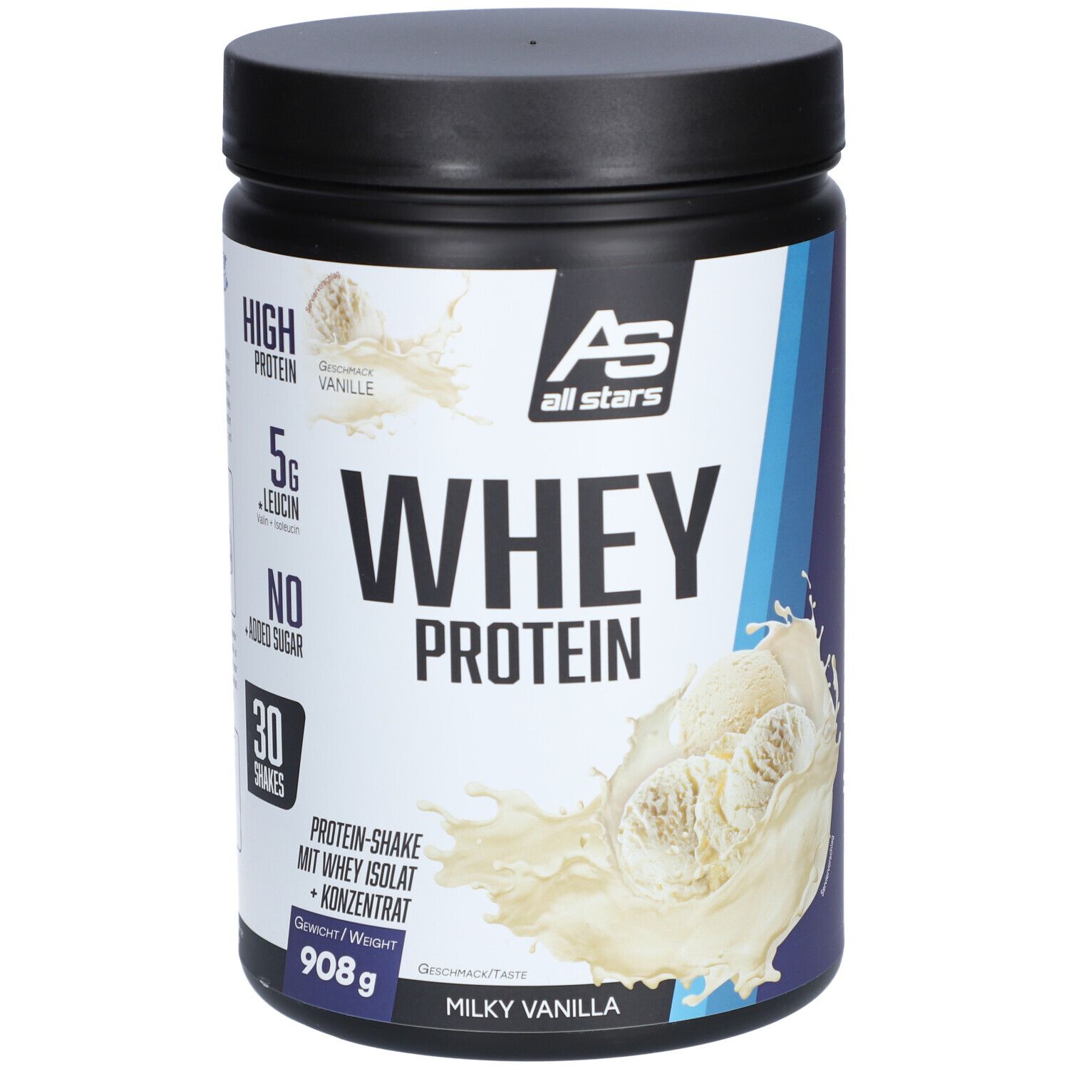 Whey Protein, Vanilla, 908g 908 g Pulver Image