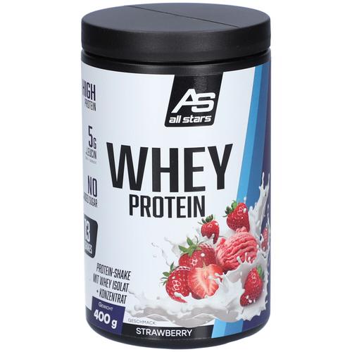 Whey Protein, Strawberry, 400g 400 g Pulver