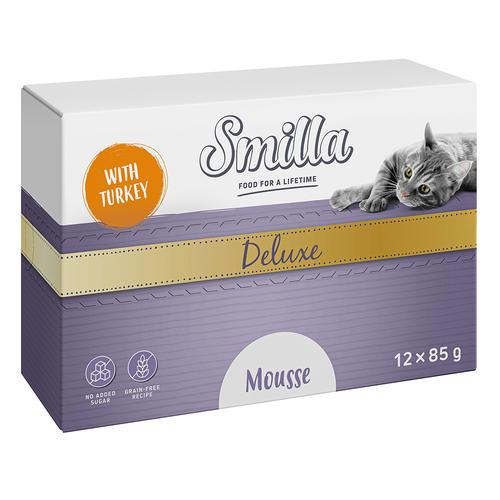 Smilla Deluxe Mousse 48 x 85 g - mit Pute und Basilikum