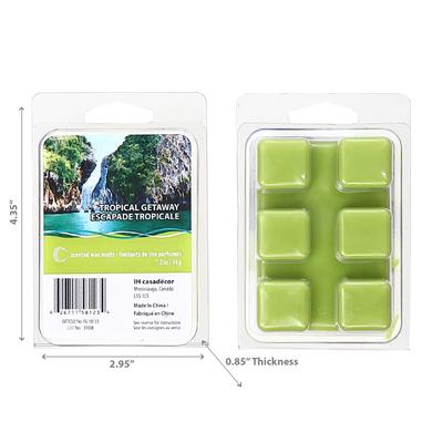 IH Casa Decor 6Pk Scented Wax Melts Tropical Getaway - Set of 4