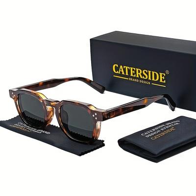 TEMU Classic Korean Style Glasses Full Rim Fashion Men's Eyeglasses Women Casual Glasses, Decors Photo Props, For Gifts With Set Case Rc005 Image