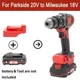 Adattatore per conversione batteria per Lidl Parkside X20V Team Li-ion a per utensili a batteria Milwaukee 18V (non includere strumenti e batteria)