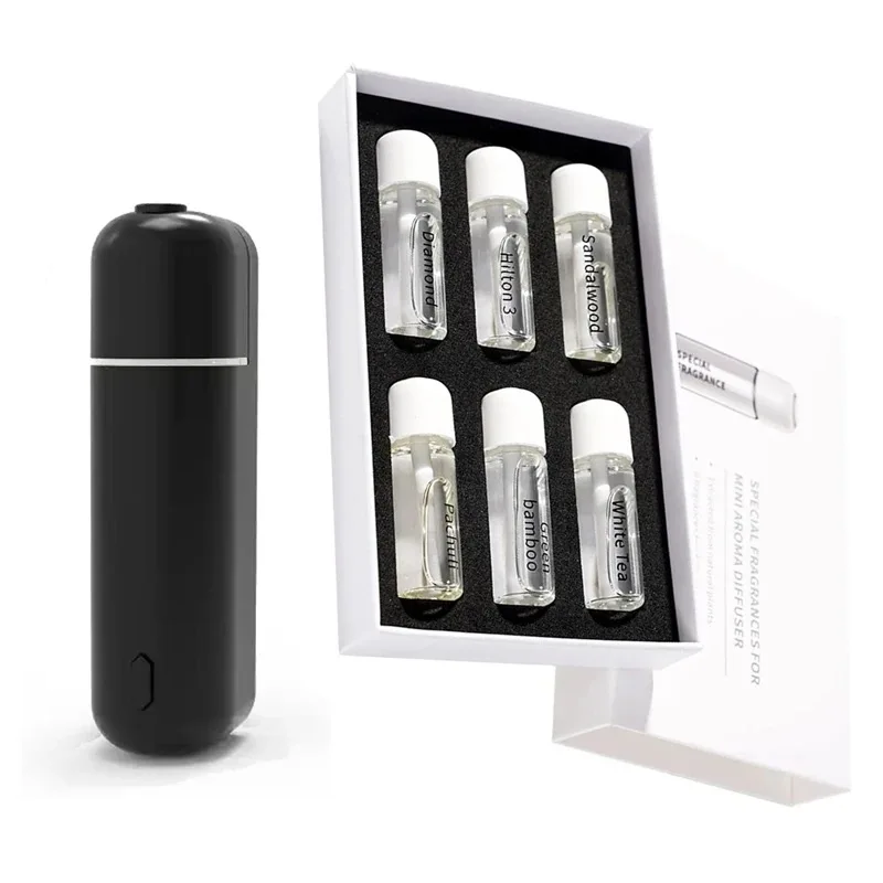 Deodorante per auto Clip di sfiato del profumo diffusore di aromi elettrico Cordless con 6 profumo piccolo diffusore di oli essenziali per regali portatili