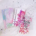 LOVEDOKI A6/A7 Glitter Confetti Shaker Card spirale diario decorazione Planner divisori diario Notebook indice separatore carte