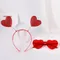 Cerchio per capelli con coriandoli Red Love fascia per capelli occhiali fascia per capelli a forma