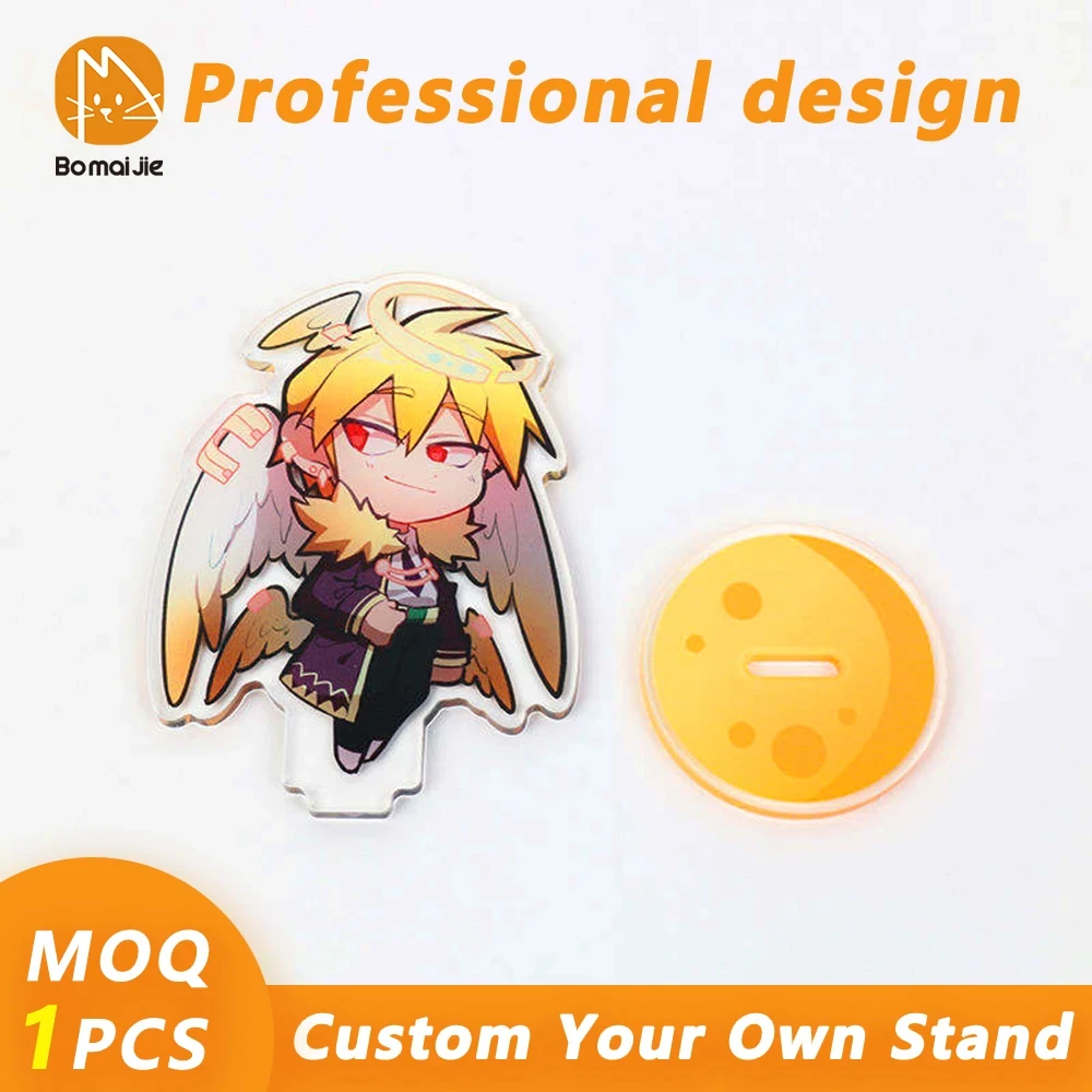 Supporto personalizzato personalizzato Personaggio dei cartoni animati anime Acrilico in piedi Trasparente bifacciale Stampa Foto souvenir Standees