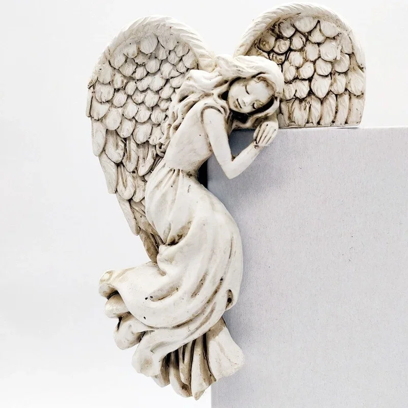 Angel Wings Home Gift Resin Craft Door Frame Ornament Indoor and Outdoor Garden Door Ornament