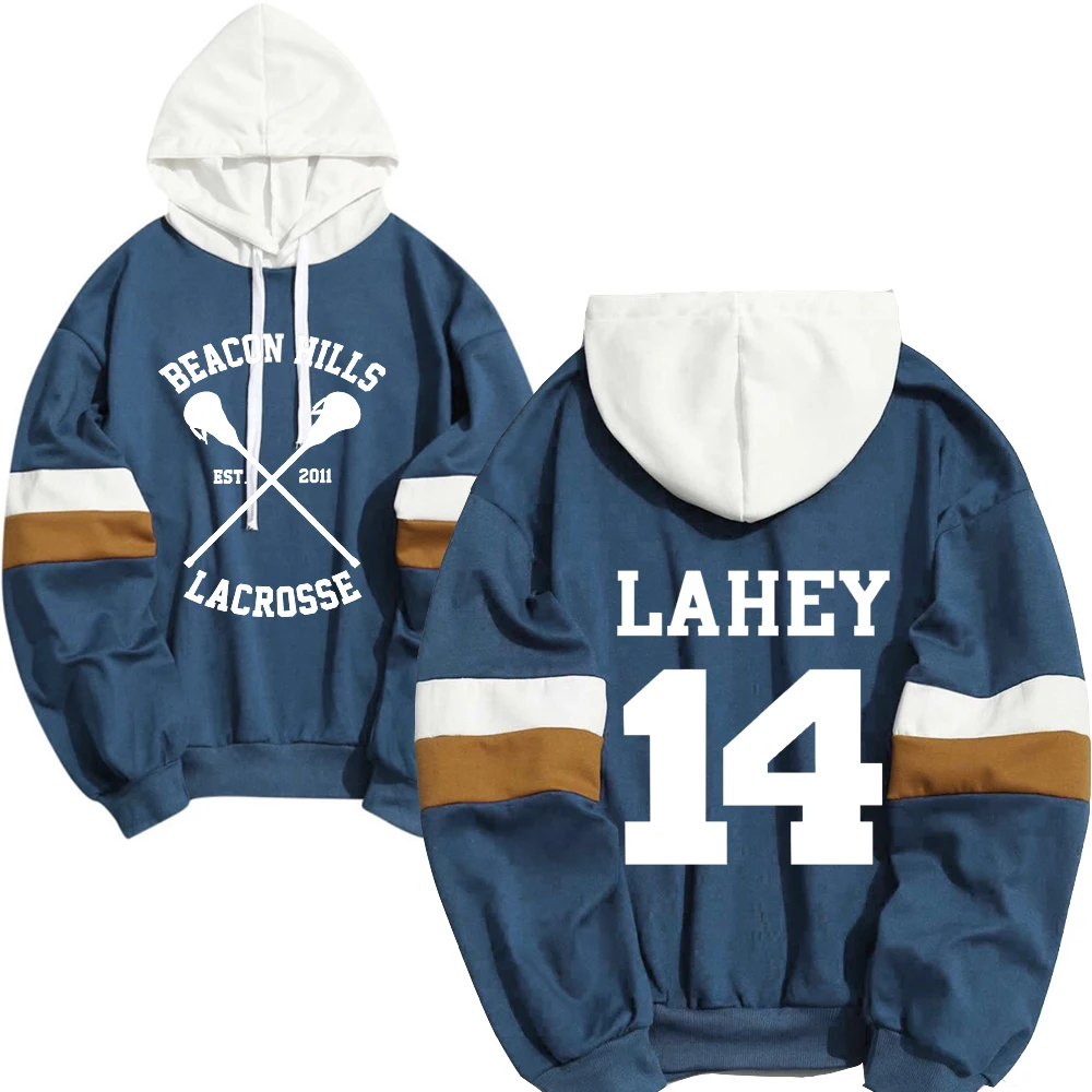 Felpa con cappuccio Uomo Donna STILINSKI 24 Lahey Mccall Nuova moda Felpa con cappuccio Colore abbinato Hip Hop One Piece Streetwear Teen Wolf