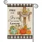 1PC Fall For Jesus He Never Leaves Pattern Linen Cotton Garden Flag Banner Indoor Outdoor Home