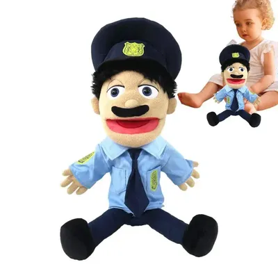 Funny Jeffy Boy Doll Puppet Plush Toy Jeffy Monsters Muppet Doll Kids Hand Puppet Toy Children