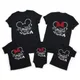 2025 Disney Trip Mickey Minnie Mouse Family Matching Shirts Cotton Dad Mom Bro Sis Kids T Shirt Baby Rompers Matching Clothes