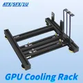 Scheda grafica esterna fai-da-te GPU Rack di raffreddamento Staffa per scheda grafica Base ATX SFX Supporto per scheda video doppia GPU Supporto per telaio in alluminio