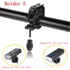 1PC Staffa per luce per bici Supporto per lampada per bici Supporto per luce per bicicletta Accessori per bici Rotazione a 360 gradi Torcia per bici da ciclismo