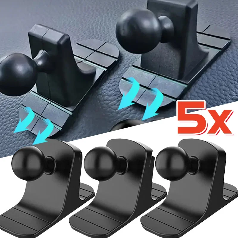 Base per supporto per telefono cellulare per auto Base per testa a sfera da 17 mm Montaggio su cruscotto Ventosa Staffa antiscivolo Clip per presa d'aria Accessori per auto
