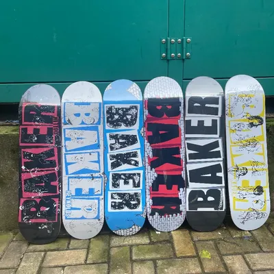 Baker skateboard parts deck pro 100% canada maple 7 ply double rocker 7.75/8.0/8.25/8.5 inch size add griptape