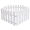 5Pcs Garden Fence Edging Border Lawn White Decorative Picket Plastic Outdoor Barrier Flower Pet