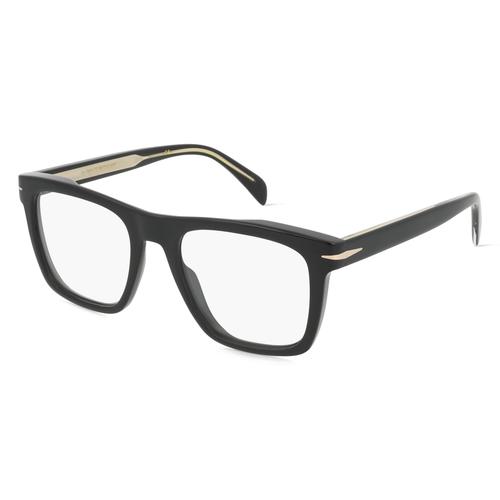 David Beckham DB 7020 Herren-Brille inkl. Gläser Vollrand Eckig Acetat-Gestell 51mm/20mm/145mm, schwarz