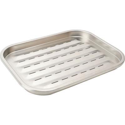 Edelstahl Grillschale Premium Grillzubehör Grillpfanne Grillplatte - Primaster Image