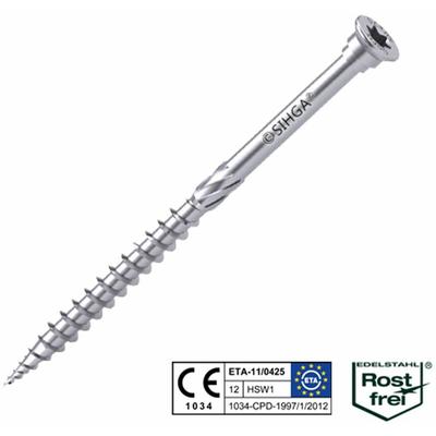 Sihga - L-GoFix® ms Edelstahl Holzbauschraube 4 x 60 mm 200 Stück Image
