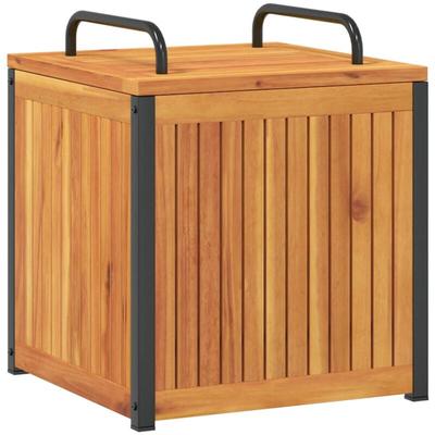 Gartenbox 45x45x45/53 cm Massivholz Akazie und Stahl Vidaxl Image