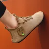 YRZL Herrenschuh, leichte Slipper, atmungsaktiv, weich, bequem, braun, Walking, Outdoor, Freizeitschuhe, Herren, 2024, Sommer, Schnür-Loafer-Schuh